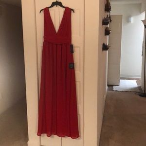 Lulus red maxi dress